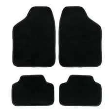 Tapete Carpete Automotivo Confort Universal Preto 4 Peças Moderno