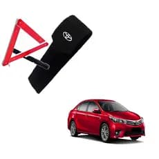 Capa Do Triangulo De Segurança Toyota Automotivo Universal Protetora Organizadora Hilux Sw4 Rav4