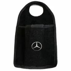 Lixeirinha Carro Lixeira Automotiva Mercedes Benz Lixinho De Cambio Universal Multiuso Preto