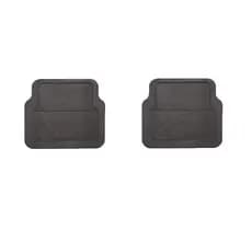 Tapete Automotivo Borracha Pvc Traseiro Carro Modelo Munique Universal 2 Peças (Par) Preto