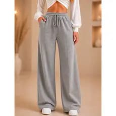 Calça de Lã Lanzinha Moletinho Feminina Confortável Inverno