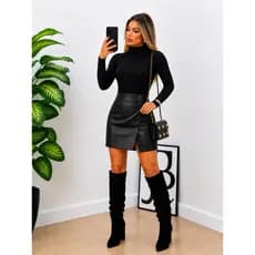 Blusa Feminina Cacharrel Gola Alta Elegante