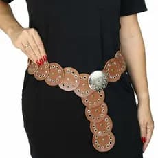 Cinto Feminino Boho Chique Redondo Lançamento Tendência