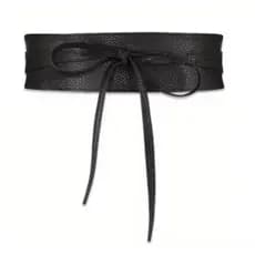 Cinto faixa de cintura largo de feminino em sintético , com laço de corset ajustável