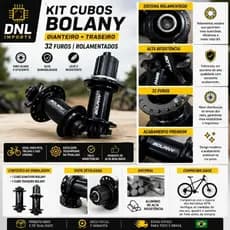Cubos Bolany MTB 32 Furos Rolamentados – Dianteiro + Traseiro