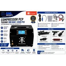 Compressor de Ar de Alta Pressão Tuxing 300 Bar Digital 220V