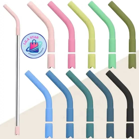 Ponta de Canudo de Silicone TAMANHO 8 mm