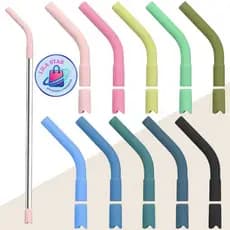 Ponta de Canudo de Silicone TAMANHO 8 mm