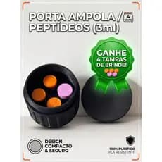 Organizador para Ampolas 3ml / frascos 4 Slots + brinde | Porta Frascos Compacto | Resistente