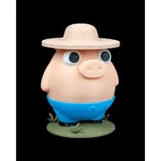 Porquinho fazendeiro - cofrinho - banco