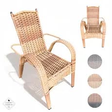Cadeira para Área externa de Fibra Sintetica para Sitio Piscina Varanda Luxo Adulto Junco Cadeira de Balanço Entrega Rap