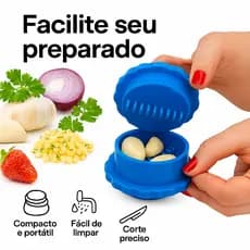 Kit 2 Triturador  Moedor Amassador De Alho Manual Processador Alimentos Picador Cozinha