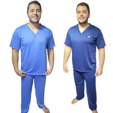 Kit 2 Pijama Masculino Manga Curta e Calça Longa Adulto