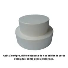 Bolo Fake (falso) Isopor Revestido Com Eva Sem Emenda 2 camadas