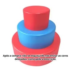 Bolo Fake De Isopor Revestido Com Eva Sem Emenda