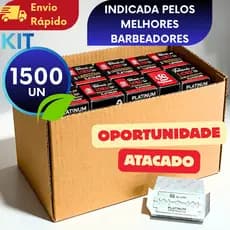 Caixa Fechada Lâmina de Barbear LORD - KIT 1500/1000/500/300 Para uso Profissional Dia das Mães