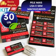 Lâmina De Barbear LORD Original Cartelas Para Navalha e Barbeador Retrô Linha Premium