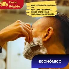 KIT (1/3/6/9/12) Aparelho de Barbear Articulado Clássico Retrô Antigo Para Barbeador Com Lâmina Afiado Manual Para Barba