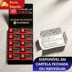 Kit 5/10/20/30/40/50/60 Lâminas LORD Profissional Para Barbeiros Fabricadas no Egito Linha PLATINUM