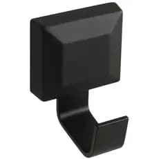 Cabide De Toalha Para Banheiro Lavabo Com Fixaçao Dupla Face Master Preto Fosco