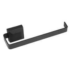 Porta Toalha Suporte Rosto Toalheiro Para Banheiro Preto Master