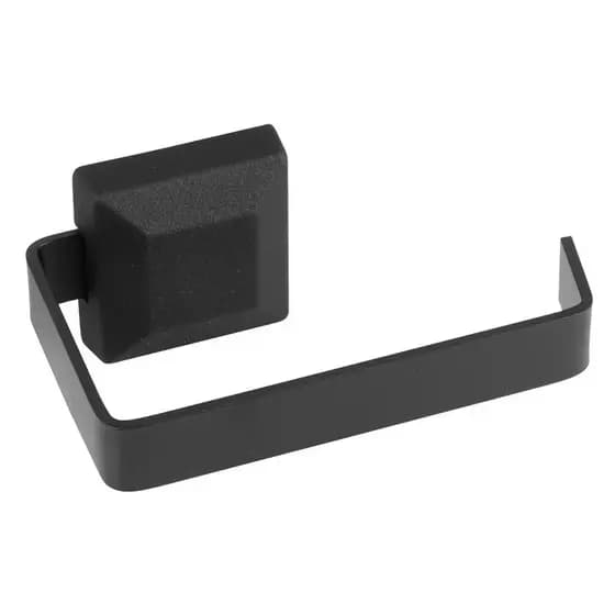 Papeleira Porta Papel Higienico Preto Fosco Master Para Banheiro