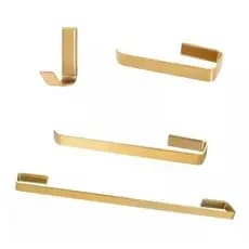 Kit Acessorios Para Banheiro Dourado