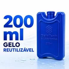 Gelo rígido reutilizável 200 ml  Gelotech - ideal para cooler caixa térmica