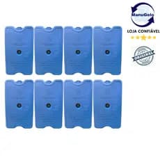 Kit placa bolsa gelo artificial reutilizavel rigido 400 ml gelox cooler transporte
