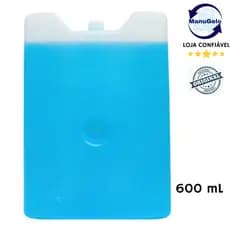 Gelo Blue artificial reutilizável rígido 600 ml gelox placa de gelo em gel cooler