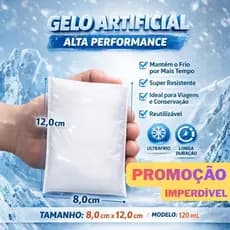 Gelo reutilizável artificial flexível 120 ml alta performance Kits 5 a 20 un placa gelox cooler delivery transporte casa