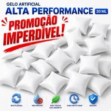 Gelo artificial flexível 20 ml alta performance 250 a 600 un placa gelox reutilizável cooler casa transporte