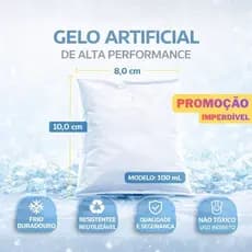 Gelo artificial flexível 100 ml alta performance Kits 5 a 20 un placa gelox reutilizável cooler casa transporte