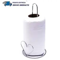 Suporte Porta Rolo Papel Toalha CROMADO Organizador Cozinha Mesa Multiuso