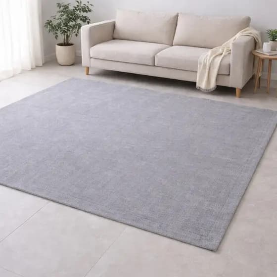 Tapete Jacquard Decorativo Boho Clean Antiderrapante Moderno Cores Neutras para Sala
