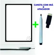 Imã de Geladeira Planner Semanal Magnético com Caneta Escreve e Apaga