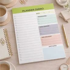 Caderno de Anotações Agenda 2027 Planner Diário Semanal