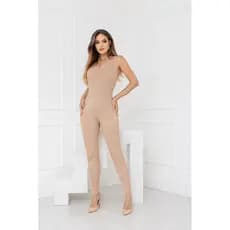 Macacão Virgínea Tricot Modal com zíper na  frente ótima qualidade macacão feminina Sem Manga  estilo moda Cod:Y66