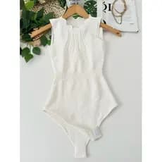 Body de Tricô Modal Feminina Regata várias cores alta qualidade sem bojo.Cod:body 14