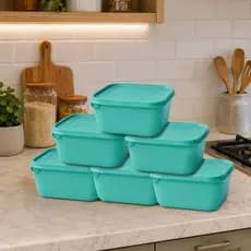 Kit 6 Marmita Potes 1200ml  Alimentos organizadores de congelador