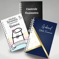 Controle Financeiro Personalizado com nome 2026 Caderno de ENTRADA E SAIDAS Minhas contas organizadas