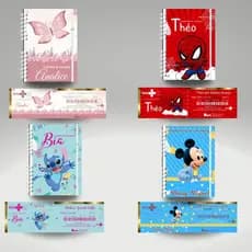 Kit Caderneta de Vacinação Cartão do SUS Personalizado Vários Temas Menino e Menina / Lembranças Crianças