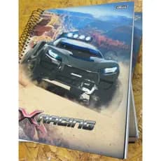 Caderno Universitário de 10 Matérias XRACING: Marca Tilibra