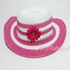 Chapéu De Praia De Malha Infantil Bonito/Gorro