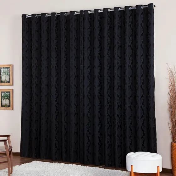CORTINA EM TECIDO JACQUARD QUARTO SALA 4,00x2,30