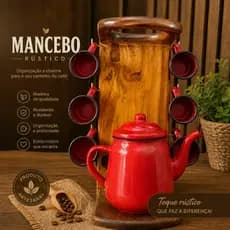 Mancebo Coador de Café Suporte Coador de Café em Madeira Coador de Café em Madeira Rústico