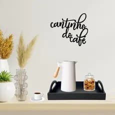 Bandeja Decorativa para Cantinho do Café, Cantinho do Chá - Decorativa - Acompanha letreiro