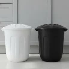 KIT Lixeiras com tampa 10L Reforçada para cozinha, banheiro e escritório