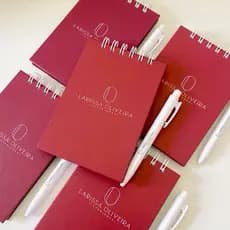 6 kits bloquinhos + canetas personalizados bloco A6 com caneta personalizados caderneta cadernetinha caderno agendinha