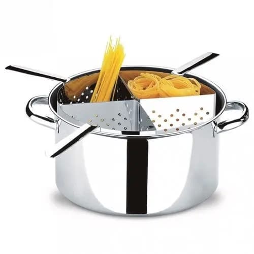 Espagueteira 4 Divisões Savoy 31 X 16,5 Cm 10 Litros Brinox